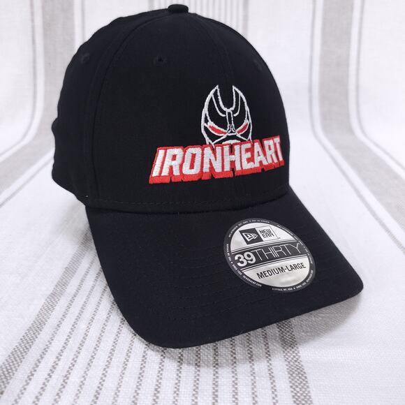 MARVEL Ironheart Hat Cap Cast + Crew Wrap Gift Fitted Mens‎ Medium Large Black - Picture 1 of 8
